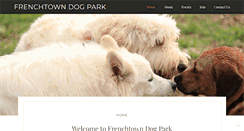 Desktop Screenshot of frenchtowndogpark.com