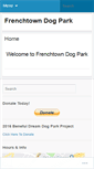Mobile Screenshot of frenchtowndogpark.com