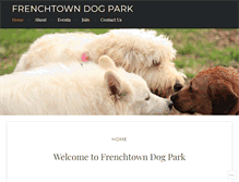 Tablet Screenshot of frenchtowndogpark.com